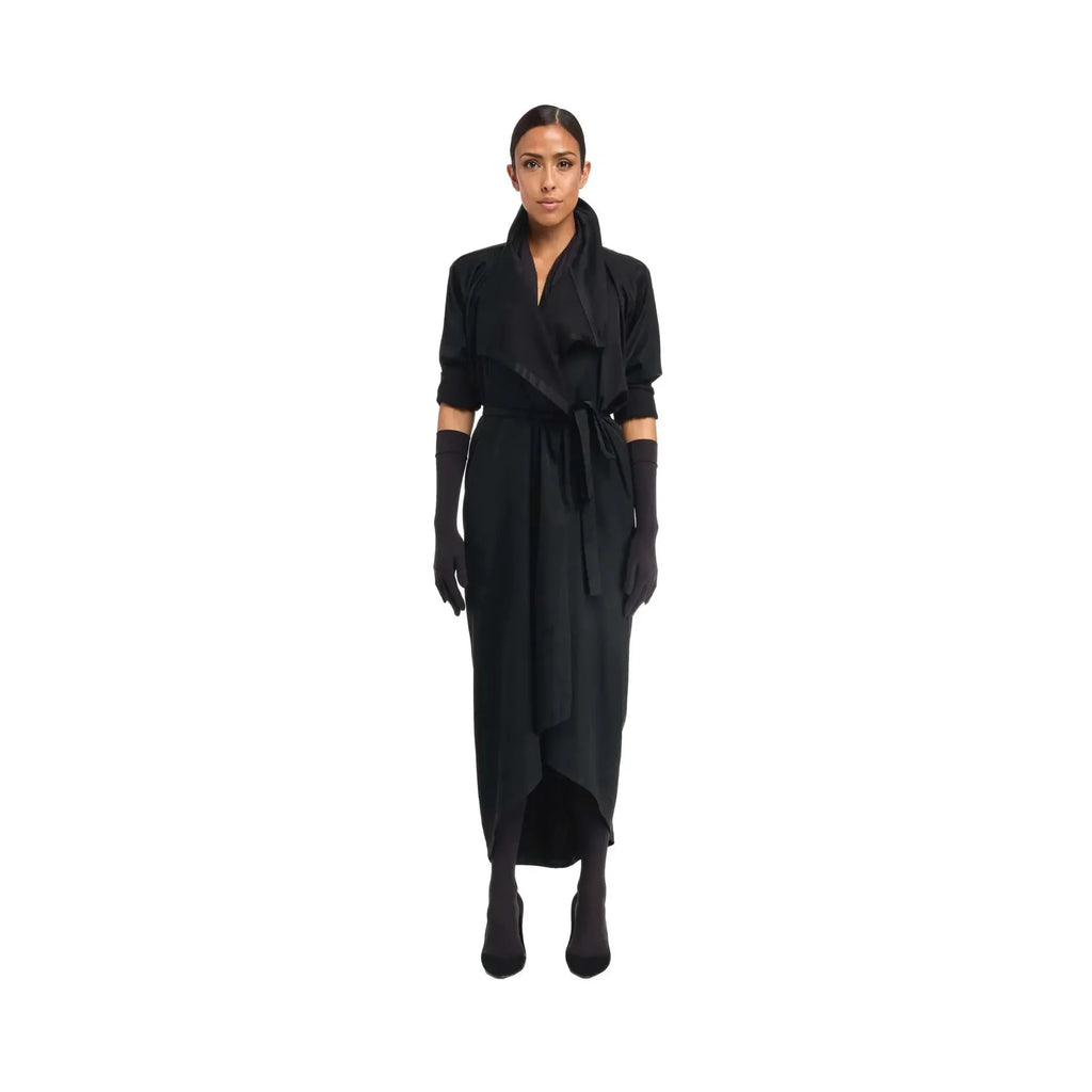 DSTM Tundra Trench Coat / Black-Clothing-DSTM-Leigh Kelley Skin Studio Best Facialist Hudson Valley Kingston New York