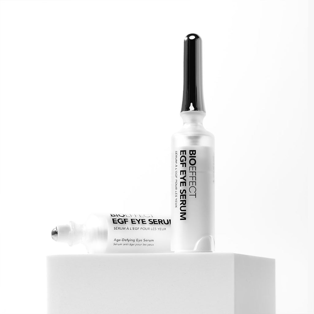 two BIOEFFECT EGF Eye Serum on riser