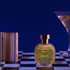 arquiste architects club perfume bottle on a checkered background