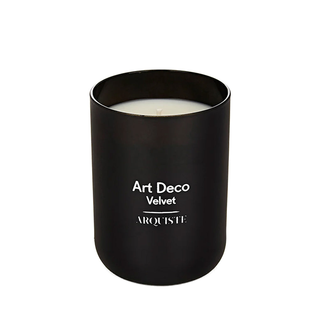 arquiste art deco velvet candle