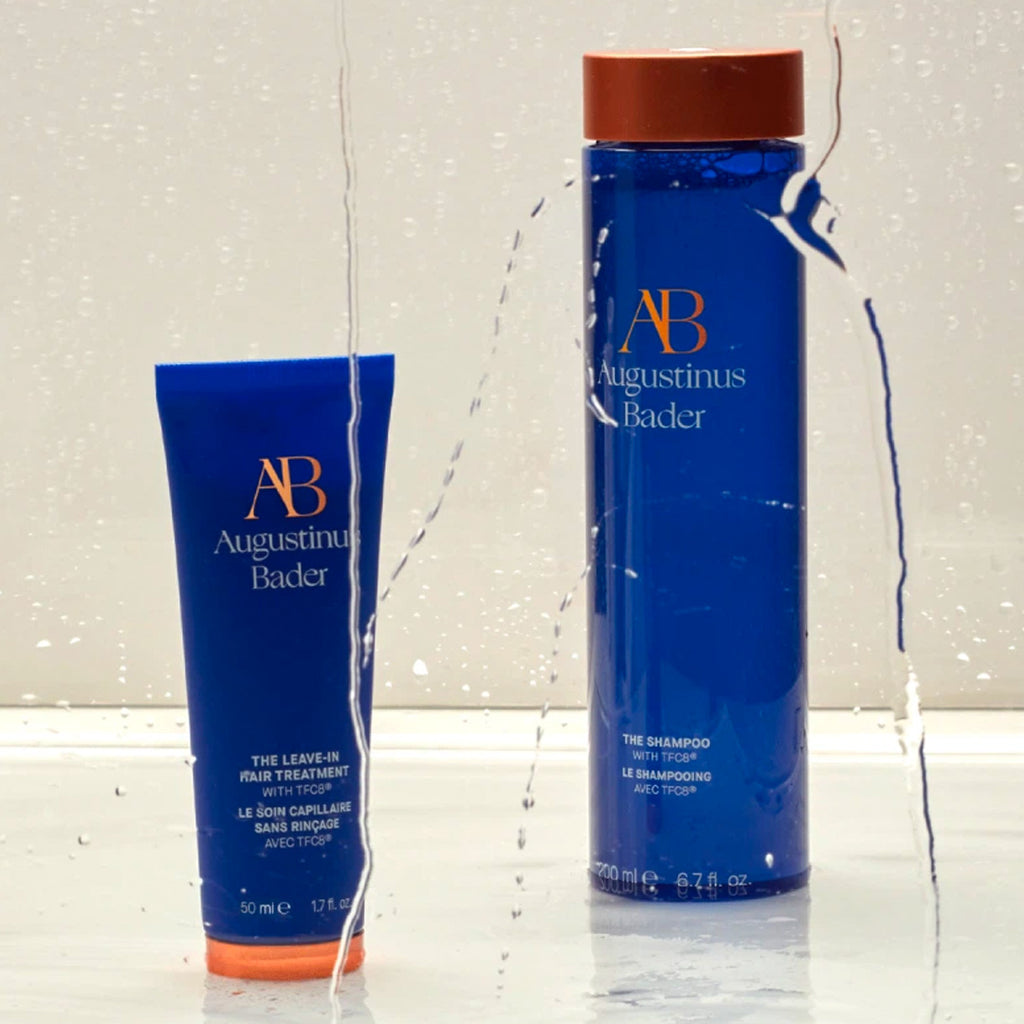 augustinus bader the leave in hair treatment and shampoo in the shower