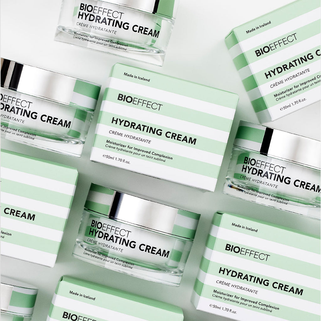 bioeffect Hydrating Cream boxes and bottles