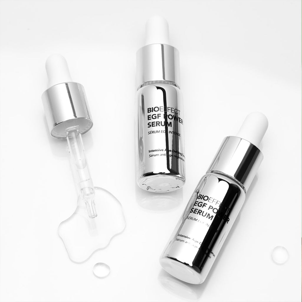 spilled bottle bioeffect EGF Power Serum