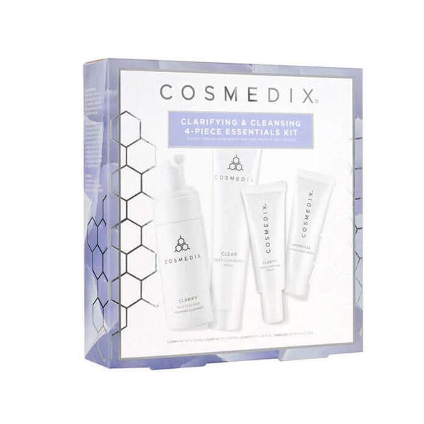 COSMEDIX Clarifying & Cleansing 4-Piece Essential Starter Kit-skin care-CosMedix-Leigh Kelley Skin Studio Best Facialist Hudson Valley Kingston New York