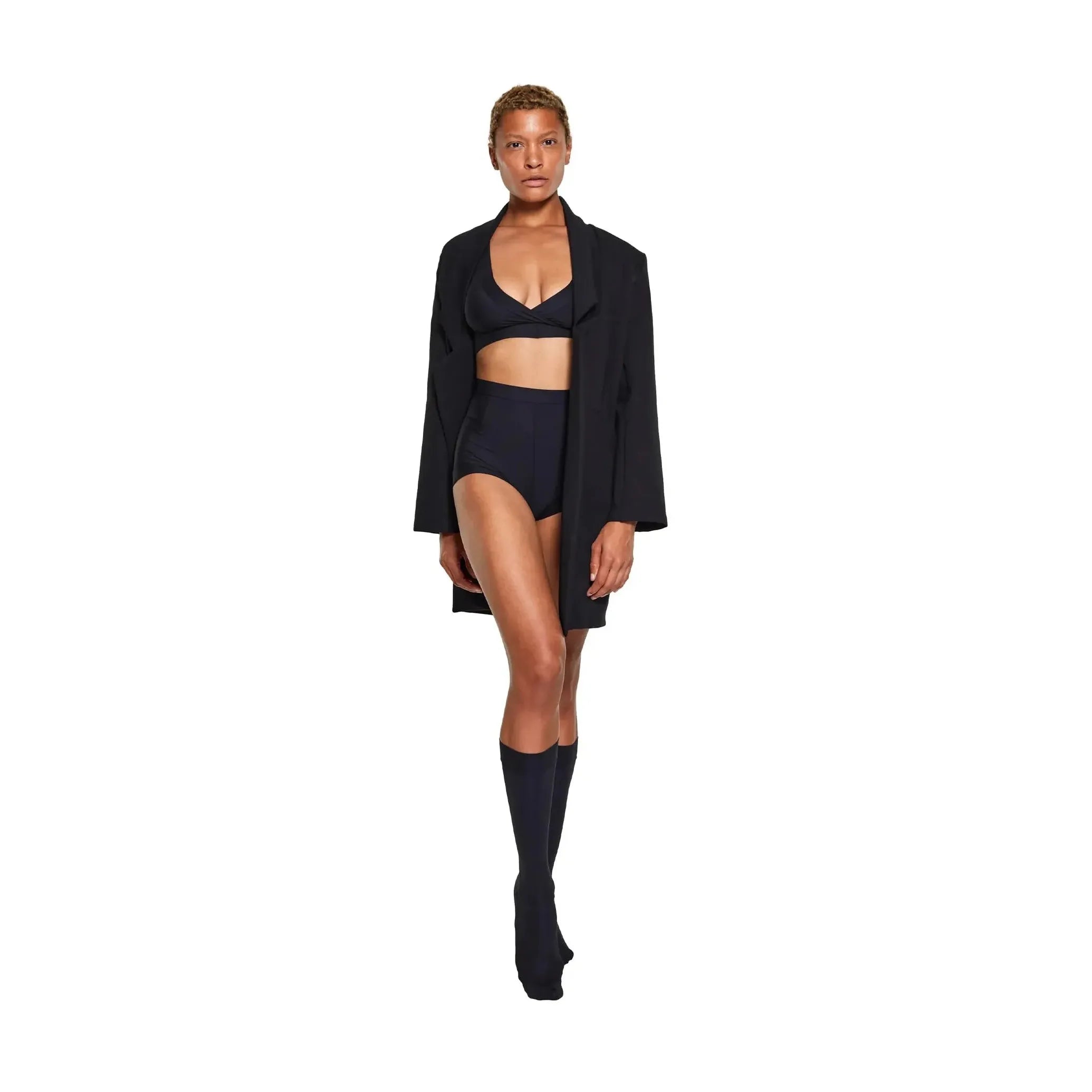 DSTM Delphi Oversize Blazer / Black-Clothing-DSTM-Leigh Kelley Skin Studio Best Facialist Hudson Valley Kingston New York