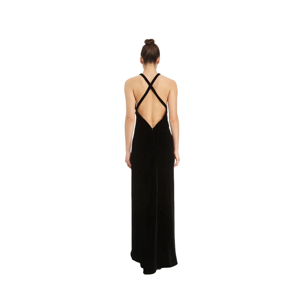 DSTM Hishi Cross Back Dress / Velvet-Clothing-DSTM-Leigh Kelley Skin Studio Best Facialist Hudson Valley Kingston New York