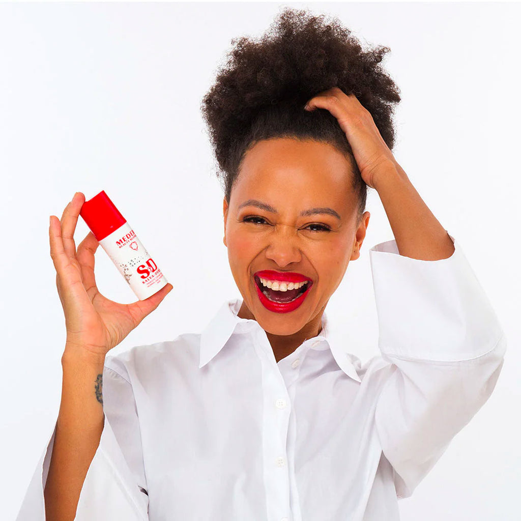 woman holding Meder Salva-Derm Cream