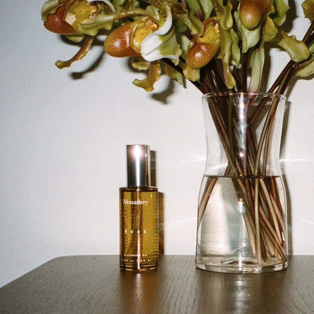Monastery Rose Cleansing Oil-Facial Cleansers-Monastery-Leigh Kelley Skin Studio Best Facialist Hudson Valley Kingston New York